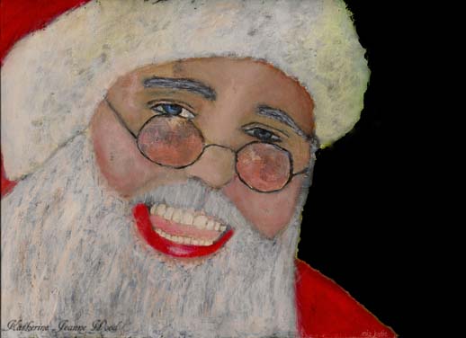 Katherine Wood - 8x10 santa with black background