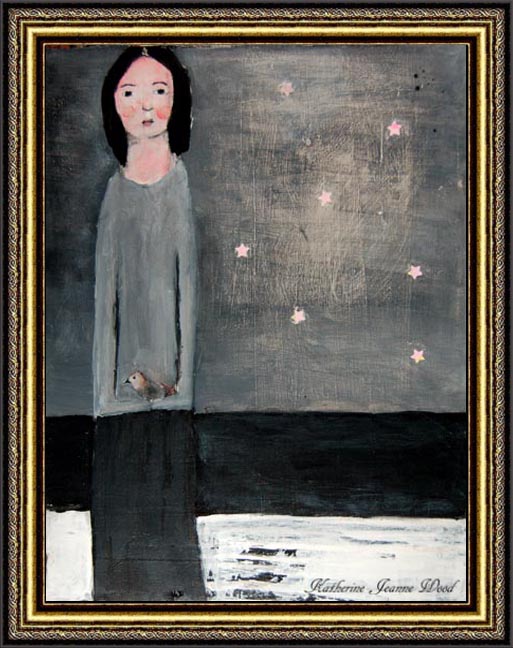 Katherine Jeanne Wood - 11x14 Wish Upon the Pink Stars No 2  05