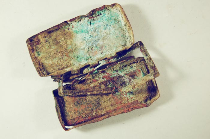 Katherine Jeanne Wood - little tin corroded box