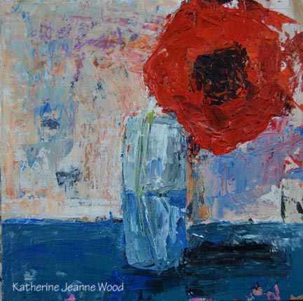 Katherine Jeanne Wood - 6x6 Flower Series No 23