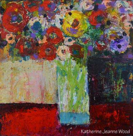 Katherine Jeanne Wood - 12x12 Flower Series No 53 01