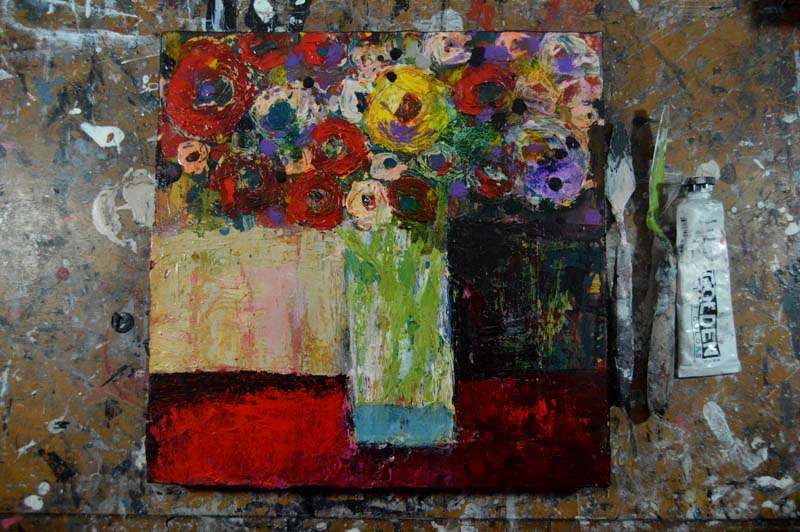 Katherine Jeanne Wood - 12x12 Flower Series No 53 02
