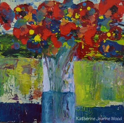 Katherine Jeanne Wood - 12x12 Flower Series No 54 01