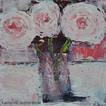 Katherine Jeanne Wood - 4x4 Flower Series No 33 01