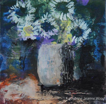 Katherine Jeanne Wood - 4x4 Flower Series No 34 01