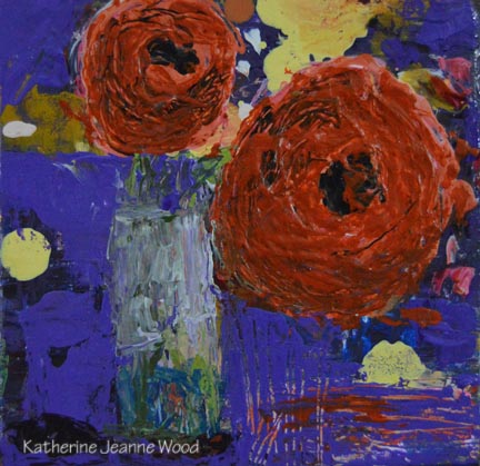 Katherine Jeanne Wood - 4x4 Flower Series No 38 01