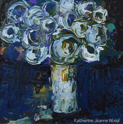 Katherine Jeanne Wood - 6x6 Flower Series No 45 01