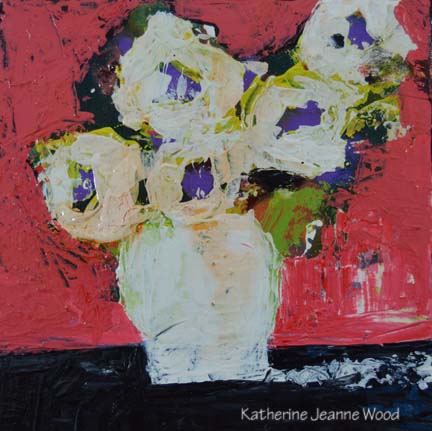 Katherine Jeanne Wood - 6x6 Flower Series No 47 01