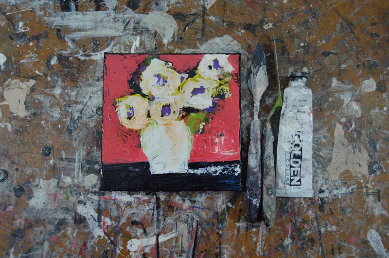 Katherine Jeanne Wood - 6x6 Flower Series No 47 02