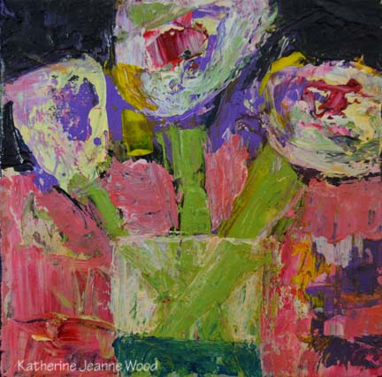Katherine Jeanne Wood - 6x6 Flower Series No 48 01