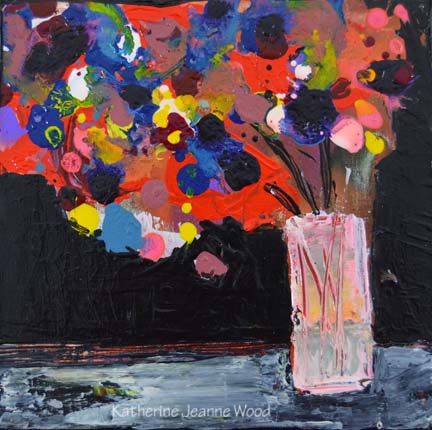 Katherine Jeanne Wood - 6x6 Flower Series No 49 01