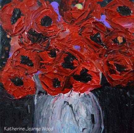Katherine Jeanne Wood - 6x6 Flower Series No 55 01