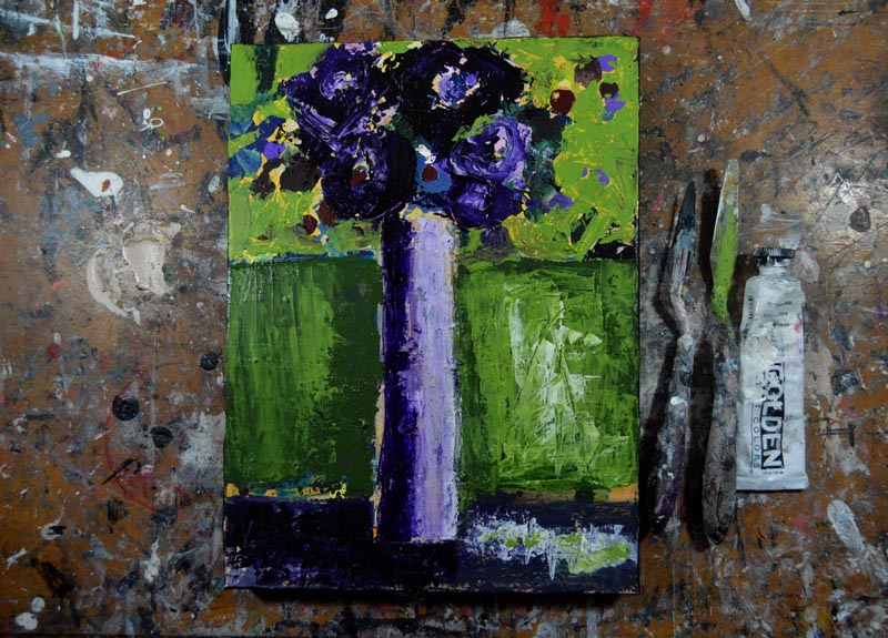 Katherine Jeanne Wood - 9x12 Flower Series No 32 02