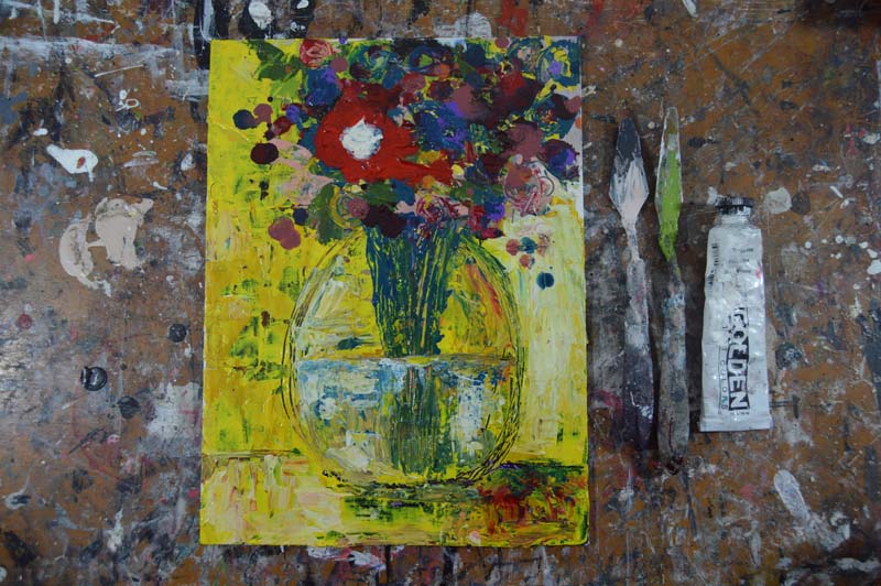 Katherine Jeanne Wood - 9x12 Flower Series No 50 02