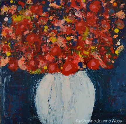 Katherine Jeanne Wood - 12x12 Flower Series No 60 01