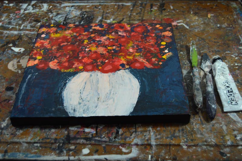 Katherine Jeanne Wood - 12x12 Flower Series No 60 04