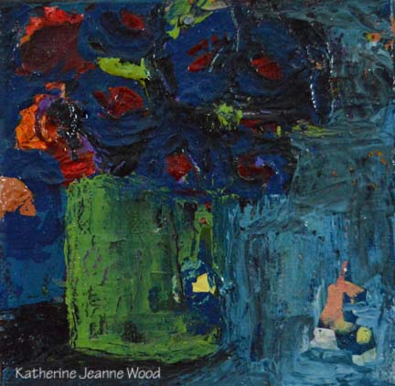 Katherine Jeanne Wood - 4x4 Flower Series No 59 01