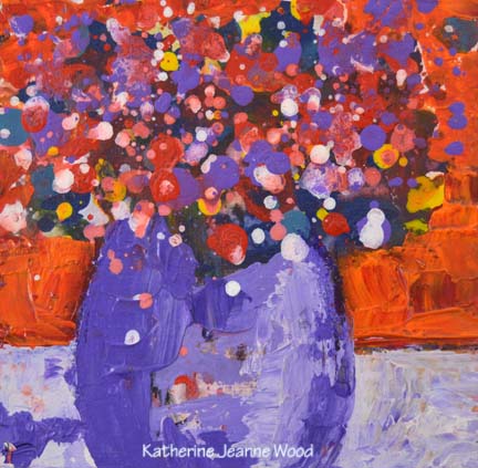 Katherine Jeanne Wood - 6x6 Flower Series No 61 01