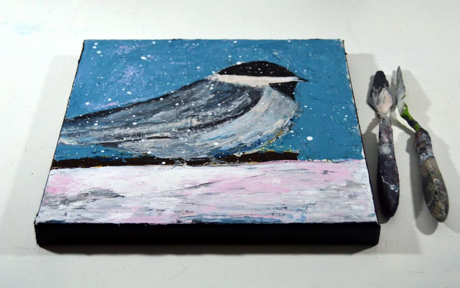 Katherine Jeanne Wood - 10x10 Oil Bird Series No 23 5