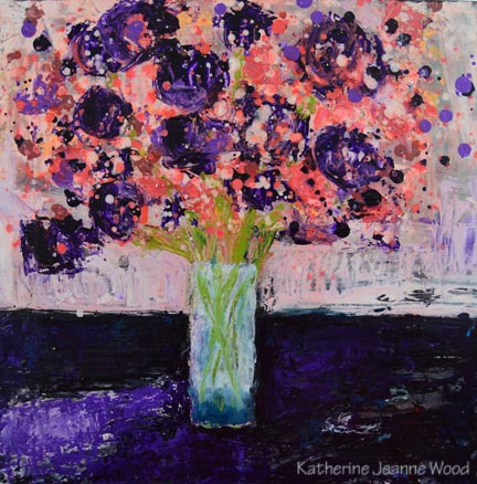 Katherine Jeanne Wood - 12x12 Flower Series No 84 01