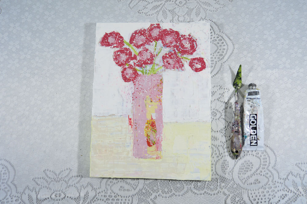 Katherine Jeanne Wood - 9x12 Flower Series No 98 02