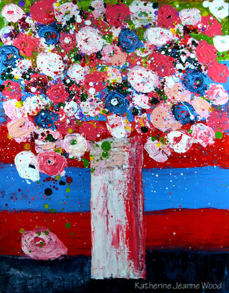 Katherine Jeanne Wood - Flower Series 14x18 No 124 01