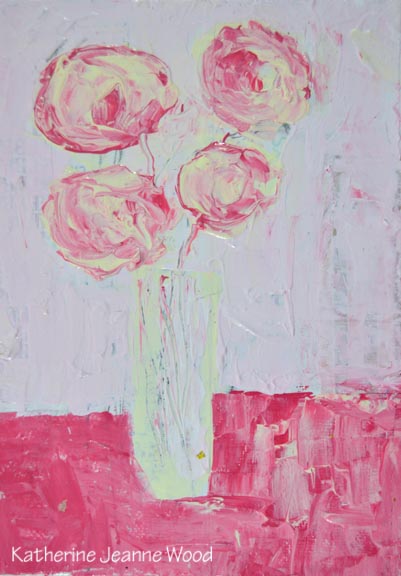 Katherine Jeanne Wood - 5x7 Flower Series No 137 01
