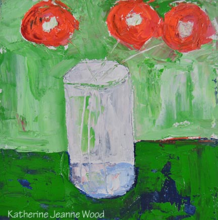 Katherine Jeanne Wood - 6x6 Flower Series No 129 01