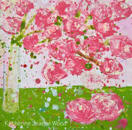 Katherine Jeanne Wood - 6x6 Flower Series No 138 01