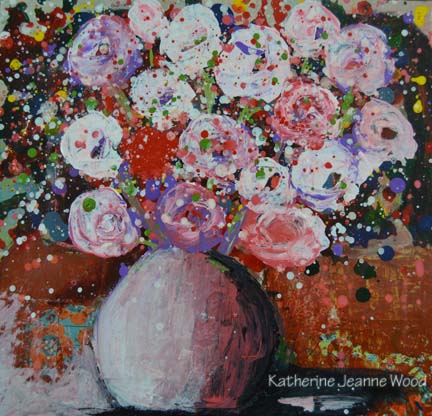 Katherine Jeanne Wood - 12x12 Flower Series No 74 01