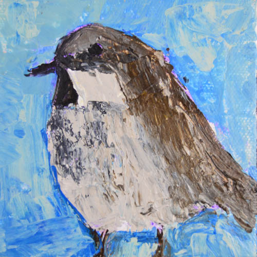 Katherine Jeanne Wood - 4x4 Bird Series No 48 01
