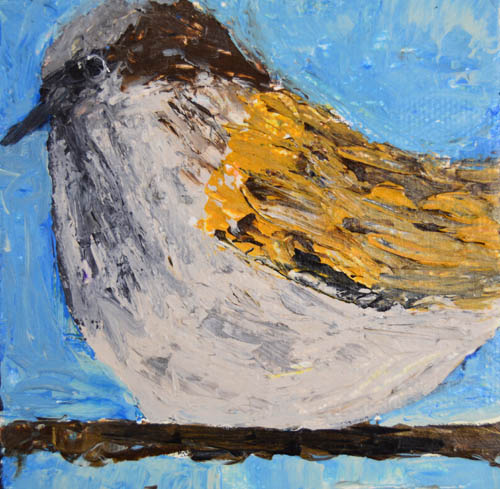 Katherine Jeanne Wood - 4x4 Bird Series No 51 01