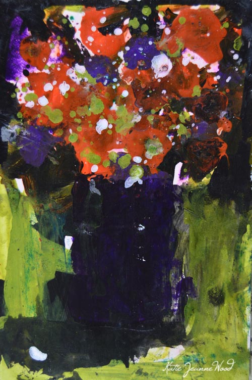 Katherine Jeanne Wood - 6x9 Flower Series No 183 01