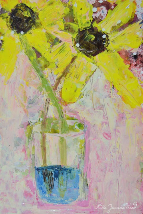 Katherine Jeanne Wood - 6x9 Flower Series No 189 01