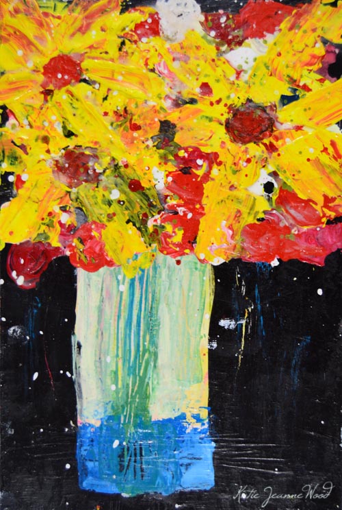 Katherine Jeanne Wood - 9x6 Flower Series No 209 01