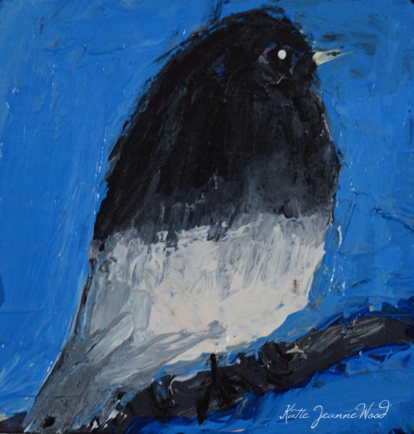 Katherine Jeanne Wood - 4x4 Bird Series No 78 01