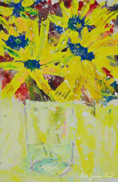 Katherine Jeanne Wood - 9x6 Flower Series No 204 01