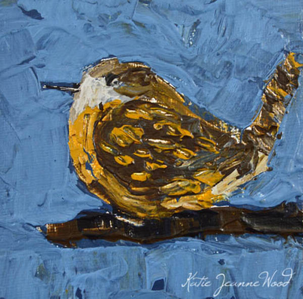 Katherine Jeanne Wood - 4x4 Bird Series No 42 01