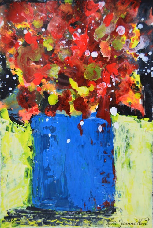 Katherine Jeanne Wood - 6x9 Flower Series No 181 01
