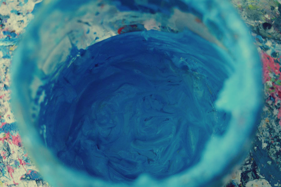 Katherine Jeanne Wood - blue paint