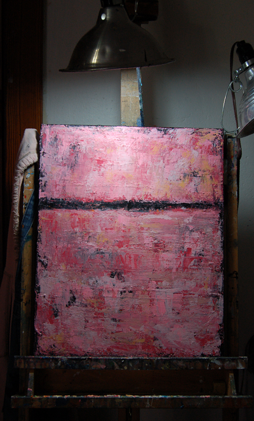 Katherine Jeanne Wood - pink abstract painting