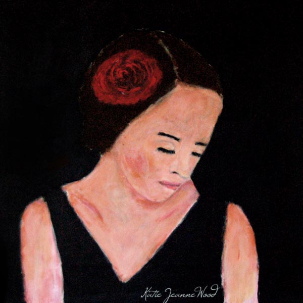 Acrylic portrait painting by Katie Jeanne Wood