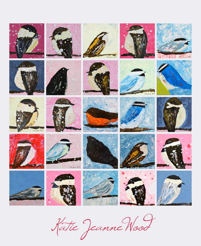 Art by Katie Jeanne - collage of birds