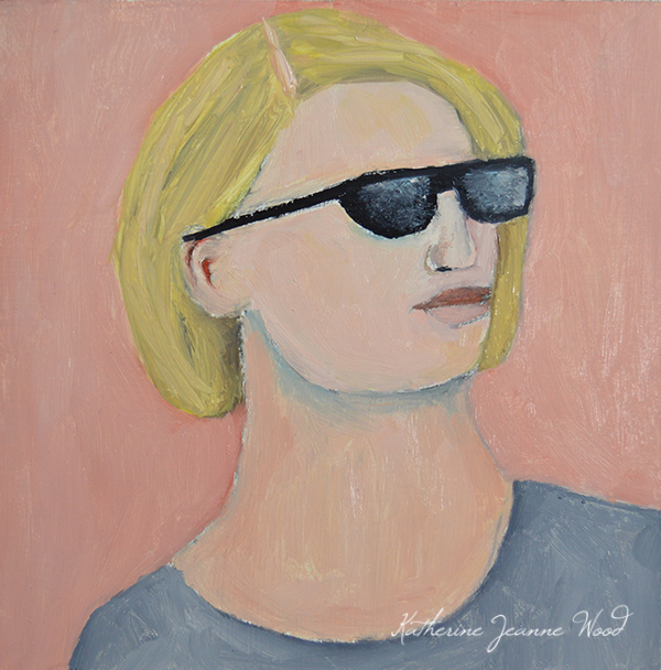 Oil portrait painting by Katie Jeanne Wood