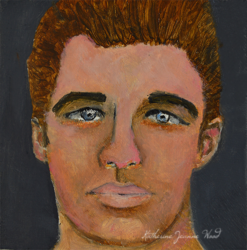 Male Oil Portrait Painting - Lifetime Guarantee by Katie Jeanne Wood