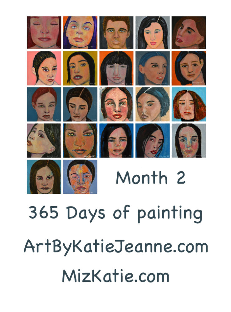 Katie Jeanne Wood - Month 2 365 days of painting