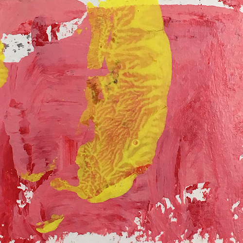 Katie Jeanne Wood - 234 Daily painting - red & yellow abstract painting