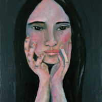 Katie Jeanne Wood - Your Absence acrylic portrait painting