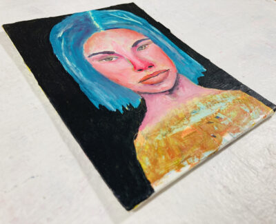 Katie Jeanne Wood - Intense Vibes oil portrait painting