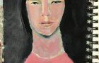 Katie Jeanne Wood - 263 Daily painting portrait